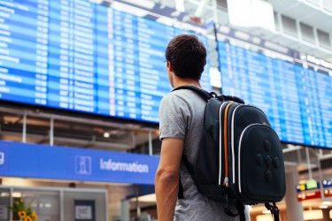 Student at airport 